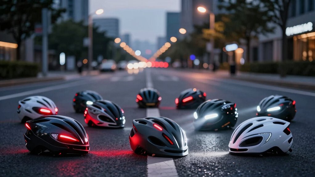 bike helmets with lights for visibility