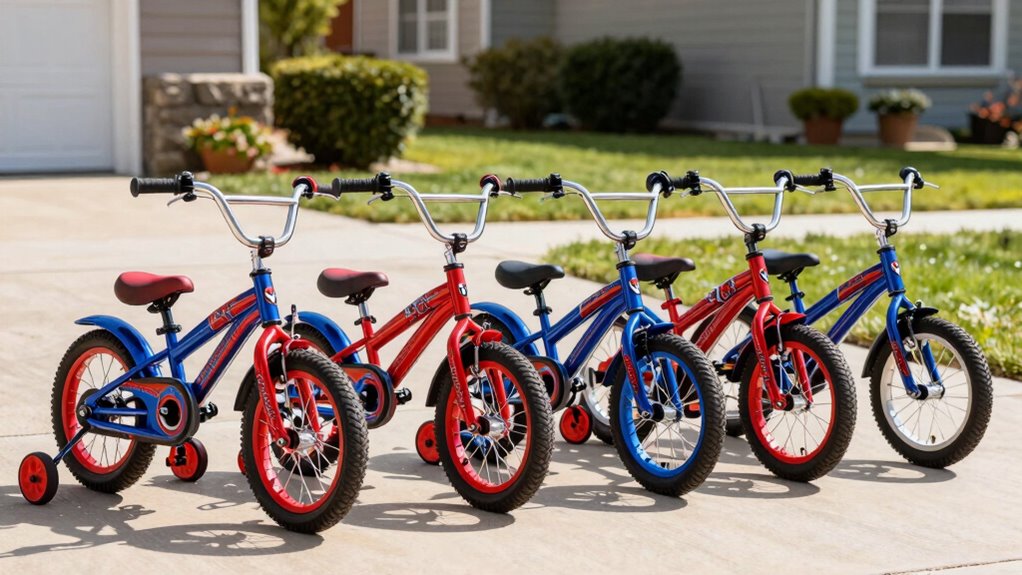 spider man bikes with training wheels
